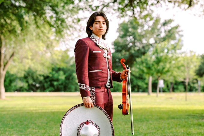 Gael Fernandez, violin player and Uvalde High School senior
